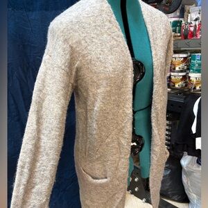 wilfred free italian yarn gray sweater